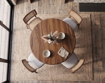 Custom Order for Jeannie – 40" Round Game Table with Custom Table Base