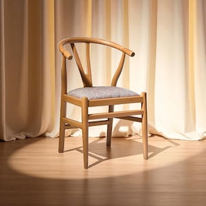 Rustic wooden chair | Handmade oak dining chair | Sustainable furniture | Natural comfort for kitchen, dining room, living room