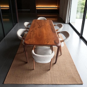Dining table | farmhouse, narrow, small kitchen, breakfast, restaurant, oak walnut chestnut | handcrafted natural hardwood