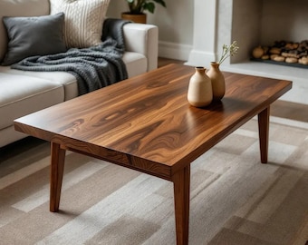 Custom Order for Greg – 55" × 35.5" (139.7 × 90.17 cm) Solid Walnut Coffee Table – DDP Shipping