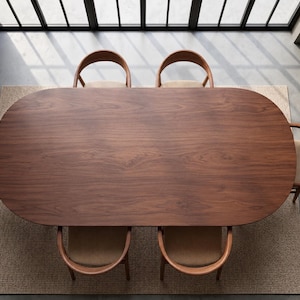 Custom Order For DAVID Walnut Wood Dining Table X Style Legs 50x30"