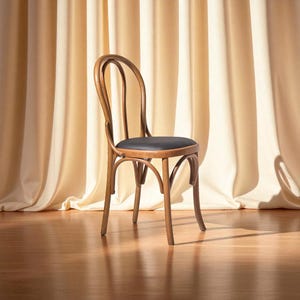 Solid Oak Dining Chair Comfortable Seating for Kitchen & Living Room Decor