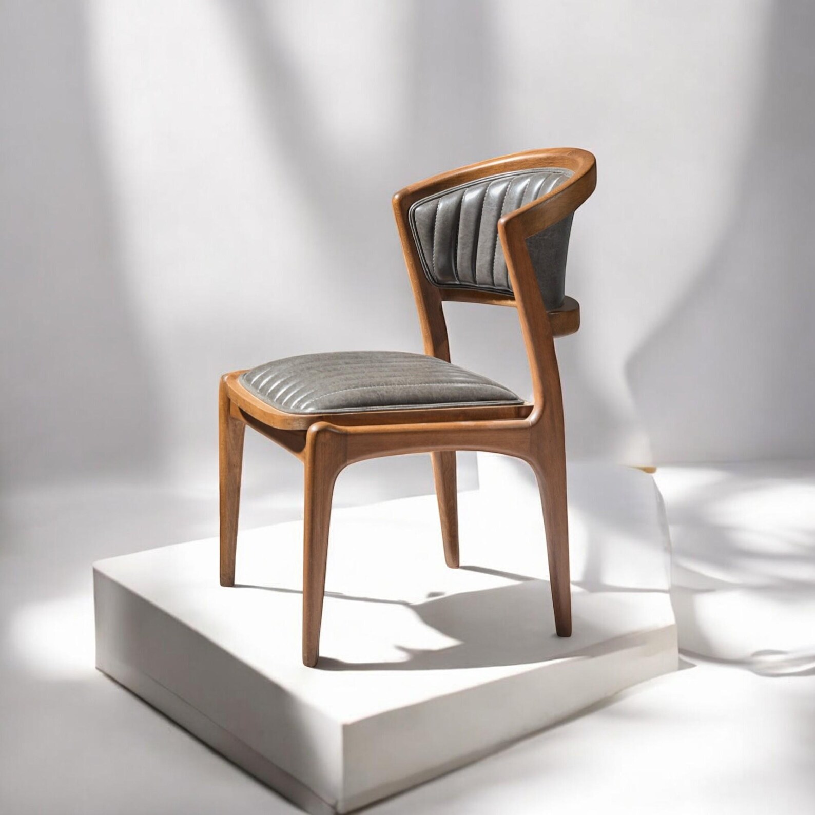Curated visual reference: Minimalist Solid Wood Chair Natural Handmade Finish Oak Or Walnut Photo Inspiration