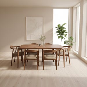 Walnut Table, Living Room Tables, Modern Dining Table, Wooden Kitchen Furniture image 5