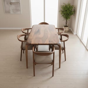 Walnut Table, Living Room Tables, Modern Dining Table, Wooden Kitchen Furniture image 8