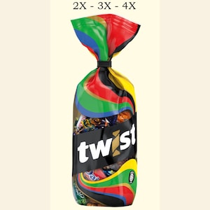 Freia Twist, Norwegian Chocolate Candy Mix (300 g),  2x - 3x - 4x Bulk Packs
