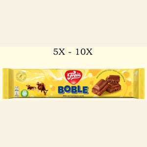 Freia Boble Milk Chocolate Bar (150 gr) | Norwegian Aerated Melkesjokolade | 5x - 10x Bars | Classic Scandinavian Treat