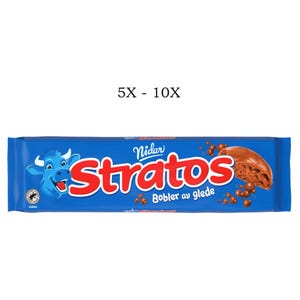 Nidar Stratos Milk Chocolate Bar | Norwegian Air Bubble Chocolate | 5x or 10x | Bubbles of Joy | Scandinavian Treat