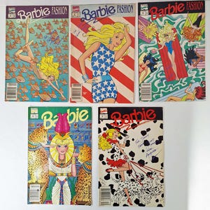 Barbie and Barbie Fashion Magazines 1991-1992 (set of 5) Signed and Inscribed to &quot;Jenny&quot;