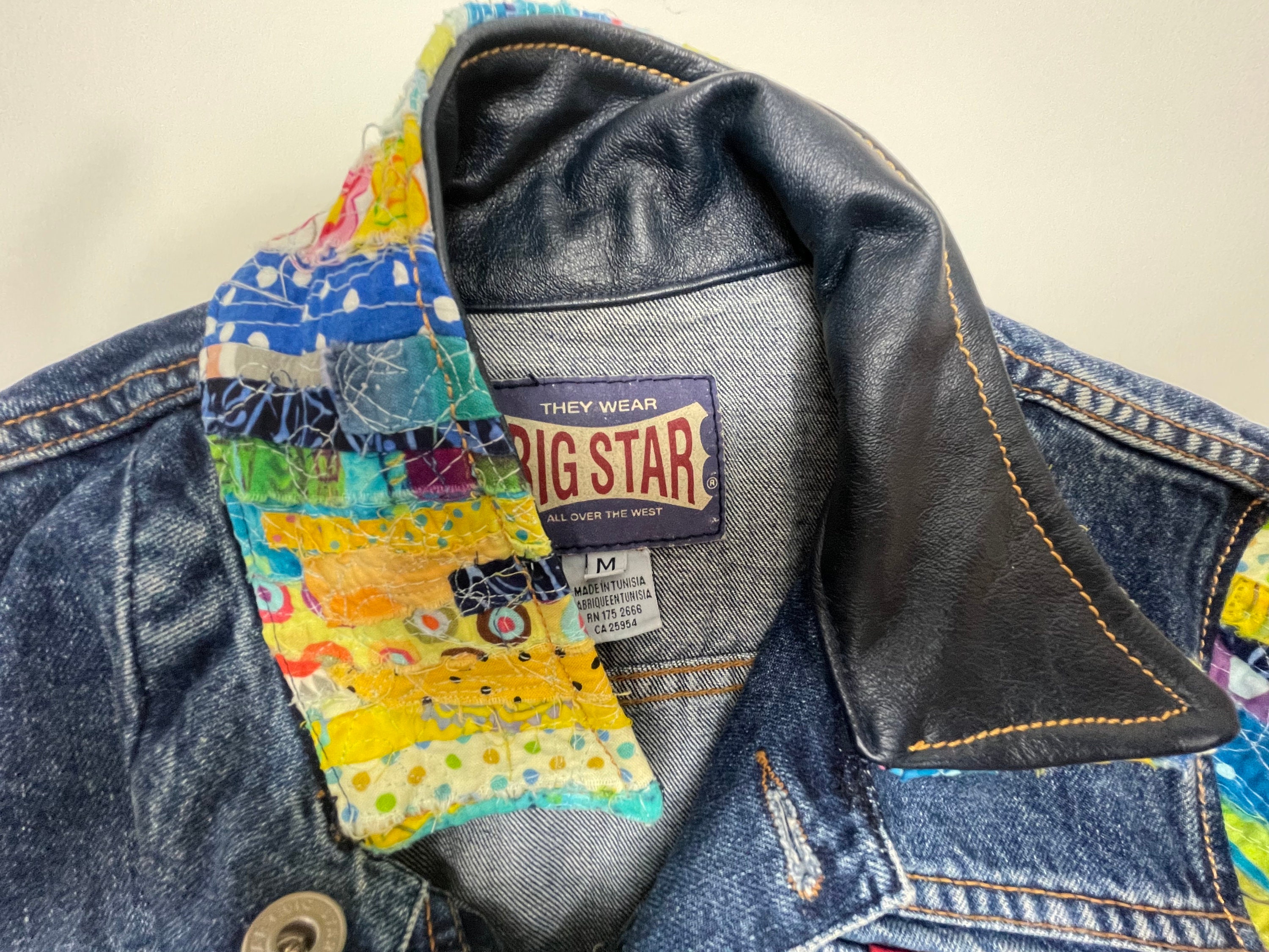 Thrifted reimagined denim jacket Thrifted Denim Jacket - Etsy main image 2