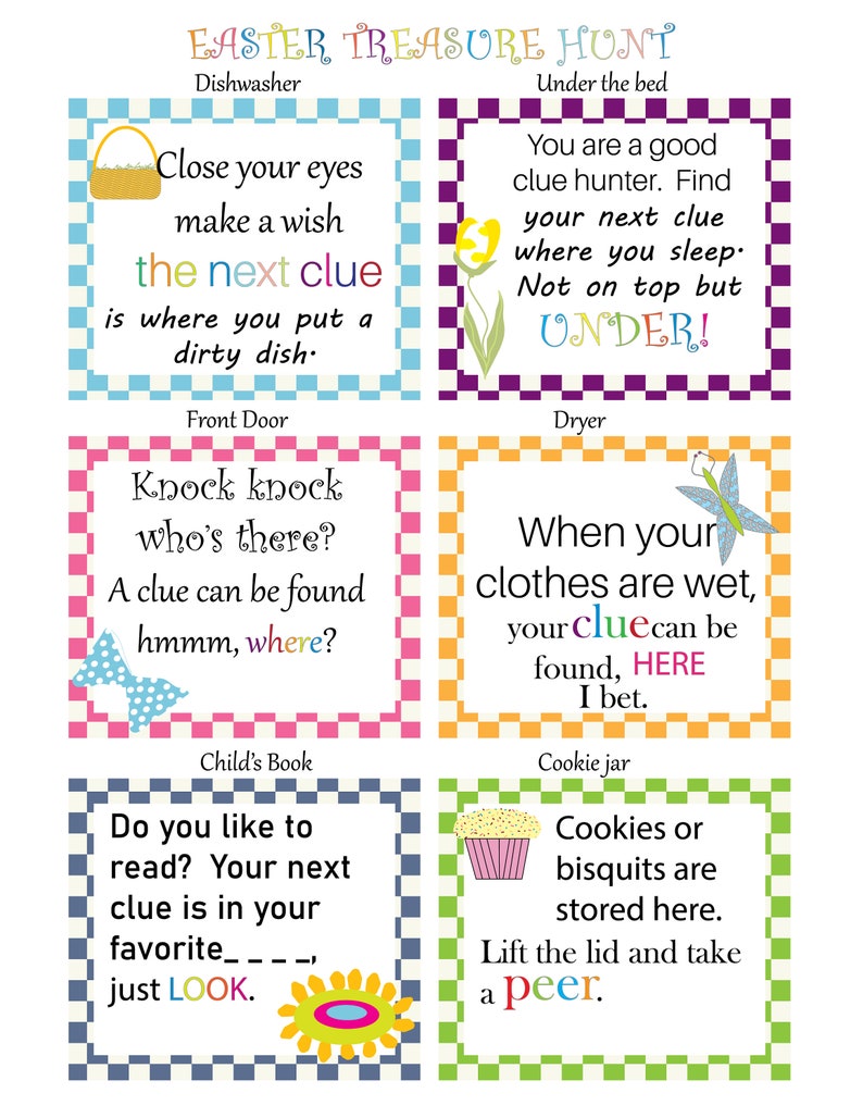 Easter Scavenger Hunt Printable Easter Basket Hunt Easter Etsy Easter Scavenger Hunt Printable Easter Basket Hunt Easter Etsy