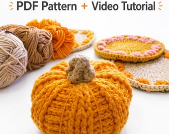 Halloween Crochet Pumpkin Pattern | Easy PDF + Video Tutorial