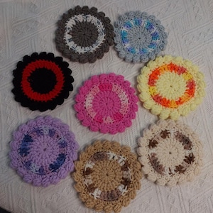 Bobble Stitch Crochet Coaster PDF Pattern: Beginner-Friendly + Video Tutorial