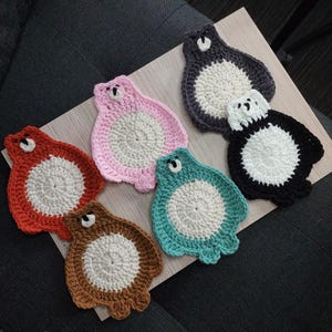 Crochet Bear Coaster Pattern PDF + Video Tutorial – Cute Animal Coaster – Easy Beginner-Friendly Digital Download