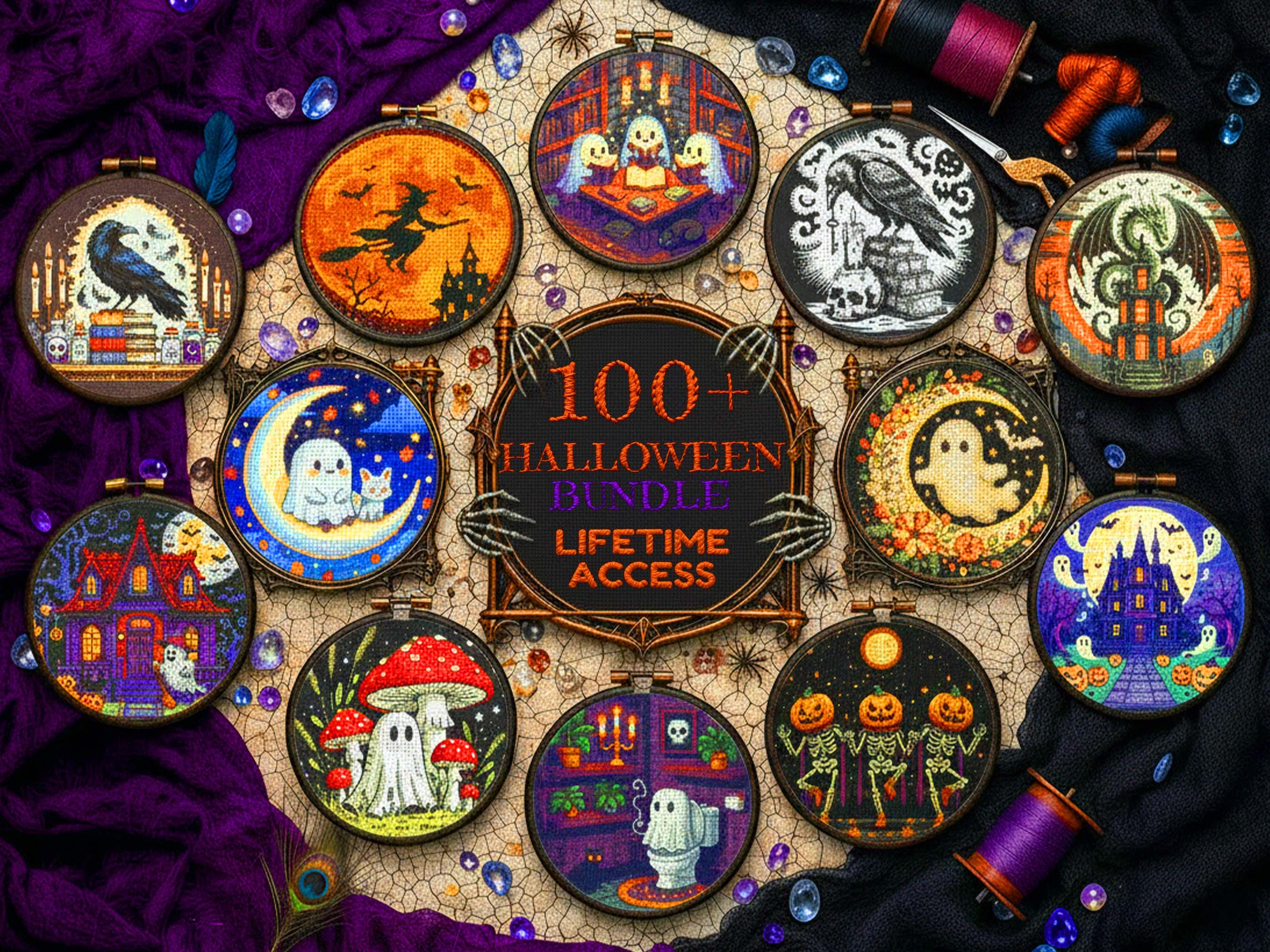 Cross Stitch Pattern Bundle – Entire Shop 620+ Fantasy, Halloween ...
