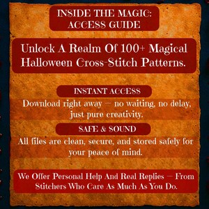 Halloween Cross Stitch Pattern Bundle – 100+ Ghosts, Witches & Spooky ...