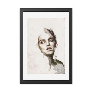 Elegant Art Print | Framed Poster, Wall Art, Home Decor, Gift for Her, Modern Art, Stylish Decor
