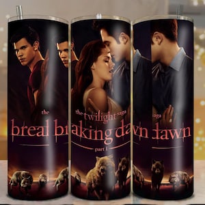 Twilight New Moon digitaal ontwerp 20oz beker wrap sublimatie jpg-print.