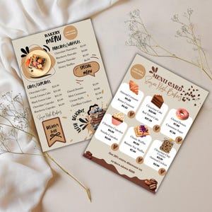 Bakery Flyer Template – Editable Pastry, Cake, and Dessert Menu Design for Bake Shops