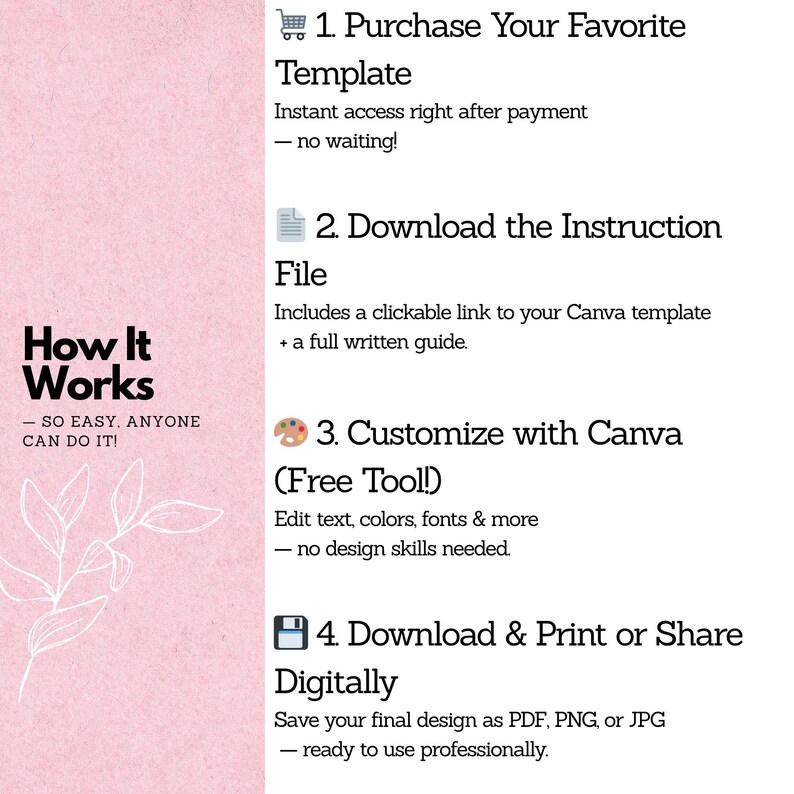 Editable Instagram Business Card Template, Printable Pink Business card for home bakers, Qr Code Custom Photos Small business owner card image 7