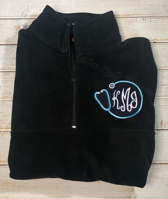 Nurse Stethoscope Quarter Zip Jacket 1/4 Zip Pullovernurse Etsy