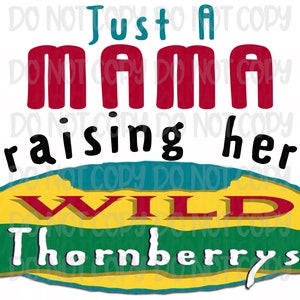 Wild Thornberrys Mama Sublimation PNG - Instant Download