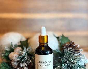 Midnight Sun Face Serum | Radiant Skin Blend with Organic Jojoba, Blue Tansy & Frankincense