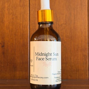 Midnight Sun Face Serum | Radiant Skin Blend with Organic Jojoba, Blue Tansy & Frankincense image 2
