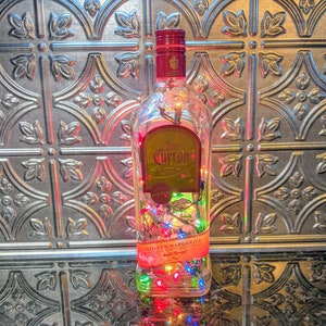 Tequila Golden Margarita Liquor Bottle Light, Multi-Colored Lights, Bottle Light, Night Light, Bar Light
