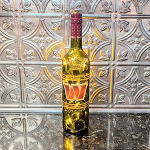 Washington Commanders Liquor Bottle Light, Night Light, Washington Lamp, Man Cave, Bar Decor, Office Decor, Game Room Decor