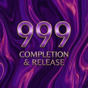 Angel Number 999 Wallpaper,Completion & Release, High-Frequency Crystalline Background