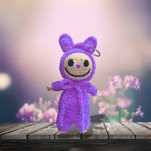 Smiling Bunny CROCHET PATTERN Handmade Labubu Doll Crochet Pattern Crochet Labubu Stuffed Toy Amigurumi Labubu Plushies  Ugly sweetie Lafufu