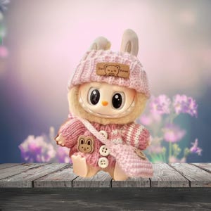17cm Labubu inspired Labubu outfit Stitch clothes   – Cute Kawaii Doll Clothes Set, Anime-Inspired Labubu Accessories, Gift for Collector