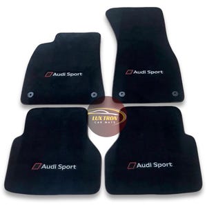 Luxury Carpet Car Floor Mats For Audi All Model A1-A3-A4-A5-A6-A7-A8-S-RS-Q2-Q3-Q5-Q7-Q8-TT-R8-E Tron Models Waterproof / Black Edging