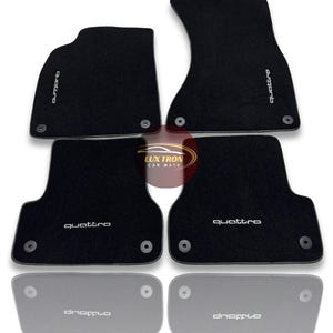 Luxury Carpet Car Floor Mats For Audi All Model A1-A3-A4-A5-A6-A7-A8-S-RS-Q2-Q3-Q5-Q7-Q8-TT-R8-E Tron Models Waterproof / Black Edging