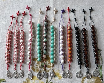 Ceramic Pocket Rosaries/Sacrifice Beads/Good Deed Beads