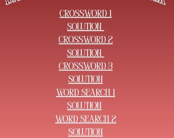 Paquete de rompecabezas interactivos de romance oscuro en PDF / Sopa de letras, crucigrama, criptograma / Inspirado en Booktok / Actividad imprimible