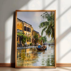 Hoi An Travel Print, Vietnam Cityscape Wall Art, Vietnam Watercolor Poster, Vietnam Painting, Hoi An Home Decor Artwork, Gift for Travelers
