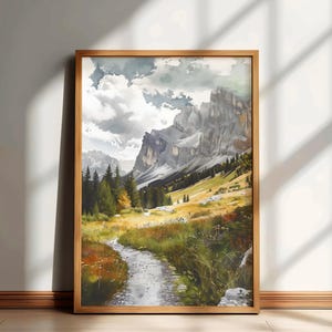 Tirol Travel Print, Austria Landscape Wall Art, Austria  Watercolor Poster, Austria Painting, Tirol Home Decor Artwork, Gift for Travelers
