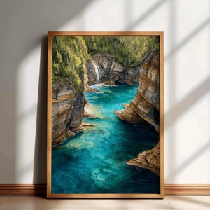 Australia Travel Print, Australia Landscape Wall Art, Australia Watercolor Poster, Australia Painting, Australia Home Decor Artwork, Gift