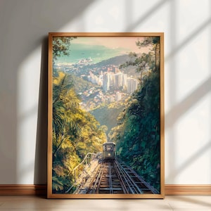 Penang Travel Print, Malaysia Landscape Wall Art, Malaysia Watercolor Poster, Malaysia Painting, Penang Home Decor Artwork, Travelers Gift