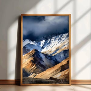 Leh, Ladakh Travel Print, India Landscape Wall Art, India Watercolor Poster, India Painting, Leh, Ladakh Home Decor Artwork, Travelers Gift