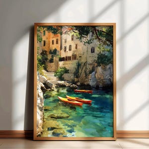 Dubrownik Travel Print, Croatia Cityscape Wall Art, Croatia Watercolor Poster, Croatia Painting, Dubrownik Home Decor Artwork, Travel Gift