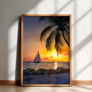 Key West Travel Print, USA Landscape Wall Art, America Watercolor Poster, Florida Painting, Key West Home Decor Artwork, Gift for Travelers