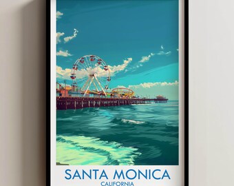 絵画 ☆サンタモニカサンセット☆ 絵画 ☆サンタモニカサンセット☆