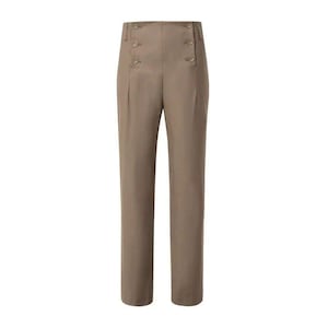 Customized Men&#39;s High-Waist Khaki Trousers Vintage-Inspired Tailored Pants Women, Unisex Trouser, Summer Wear Business Casual Wedding Attire