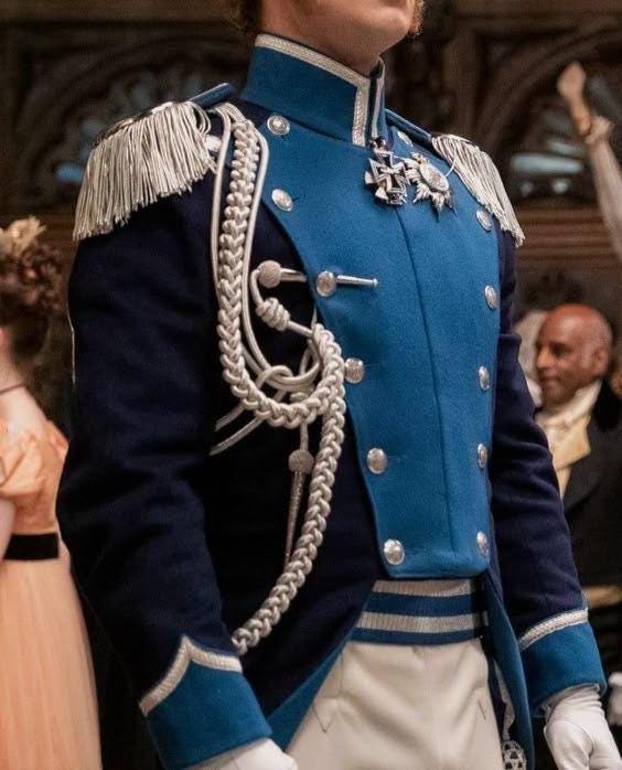 blue dress military Custom Royal Blue Military Dress Uniform Men Regency Era Inspired Officer  Costume Epaulettes Royal Steampunk Outerwear Stage Event Cosplay