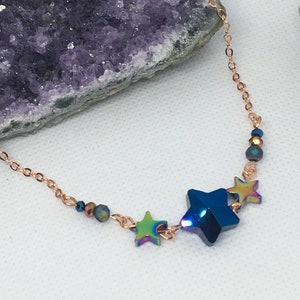 STARSEED Collection Celestial Choker Necklace - Rose Gold Tone Metal - Unique & Handmade #Fabulous !