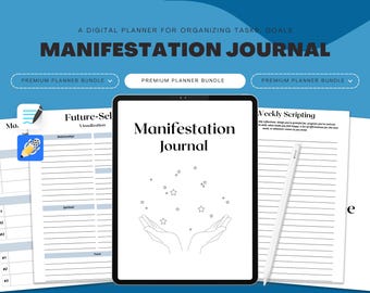 Manifestation Journal, Law of Attraction Techniques, Vision Board, Affirmations, Digital Journal, GoodNotes Journal, Manifesting Journal