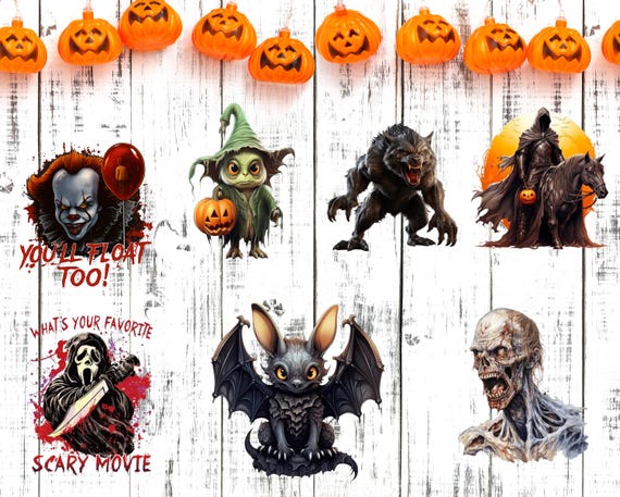 Halloween Horror Shirt – Pennywise, Ghostface, Witch, Zombie, Grim Reaper & More | Spooky Graphic Tee | Handmade Halloween Outfit Unisex